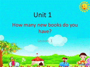 重大版英語四年級上冊Unit 1《How many new books do you have》ppt課件4.ppt