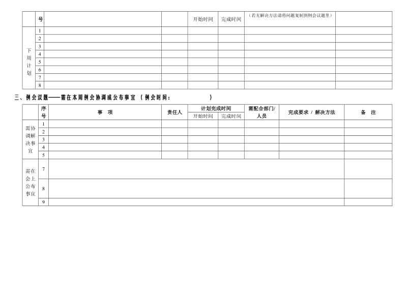 周工作总结、计划情况表格.doc_第2页