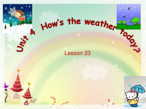 人教版（精通）英語(yǔ)四上《Unit 4 How’s the weather today》ppt課件2.ppt