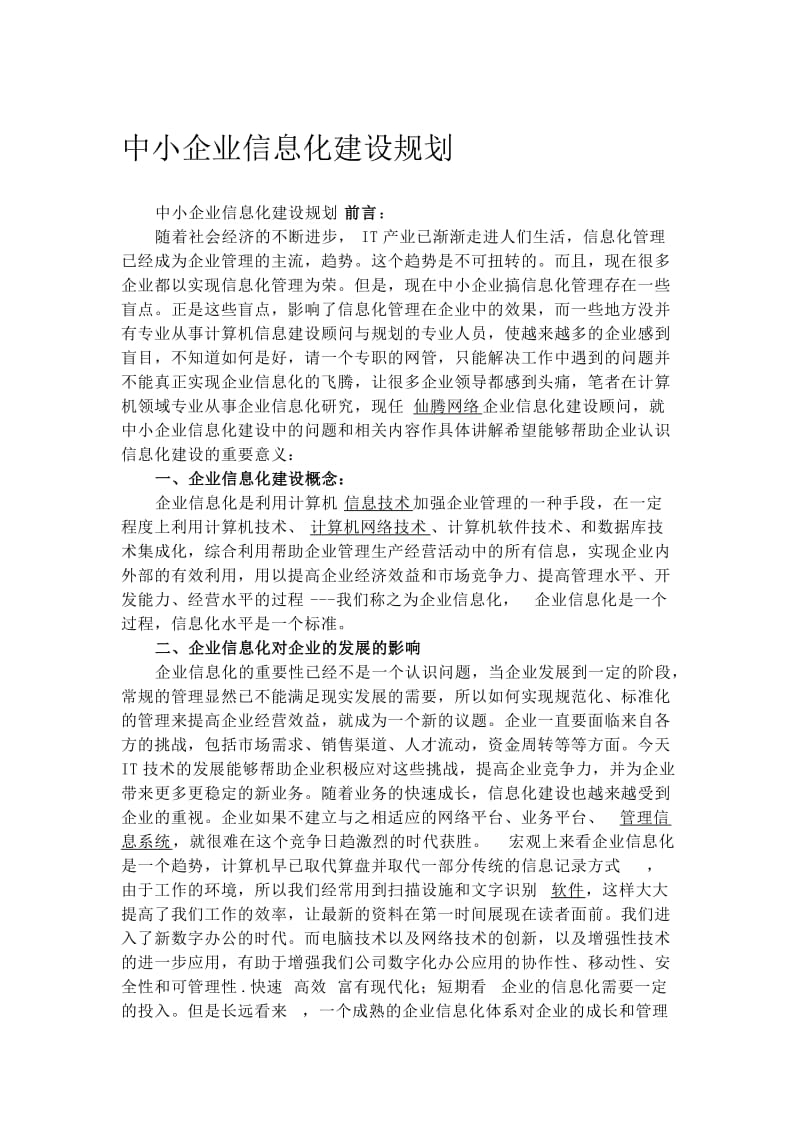 企业信息化建设建议及职责.docx_第1页