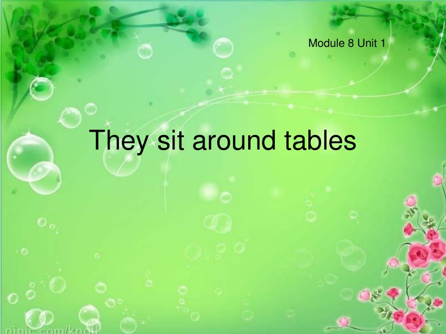 外研版（一起）五上Module 8《Unit 1 Children often sit around tables》ppt課件4.ppt_第1頁