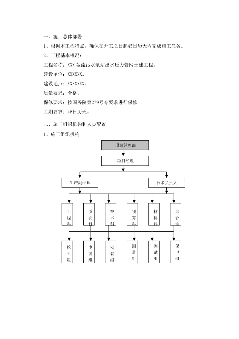 截流污水泵站出水压力管网土建工程施工组织设计.doc_第2页