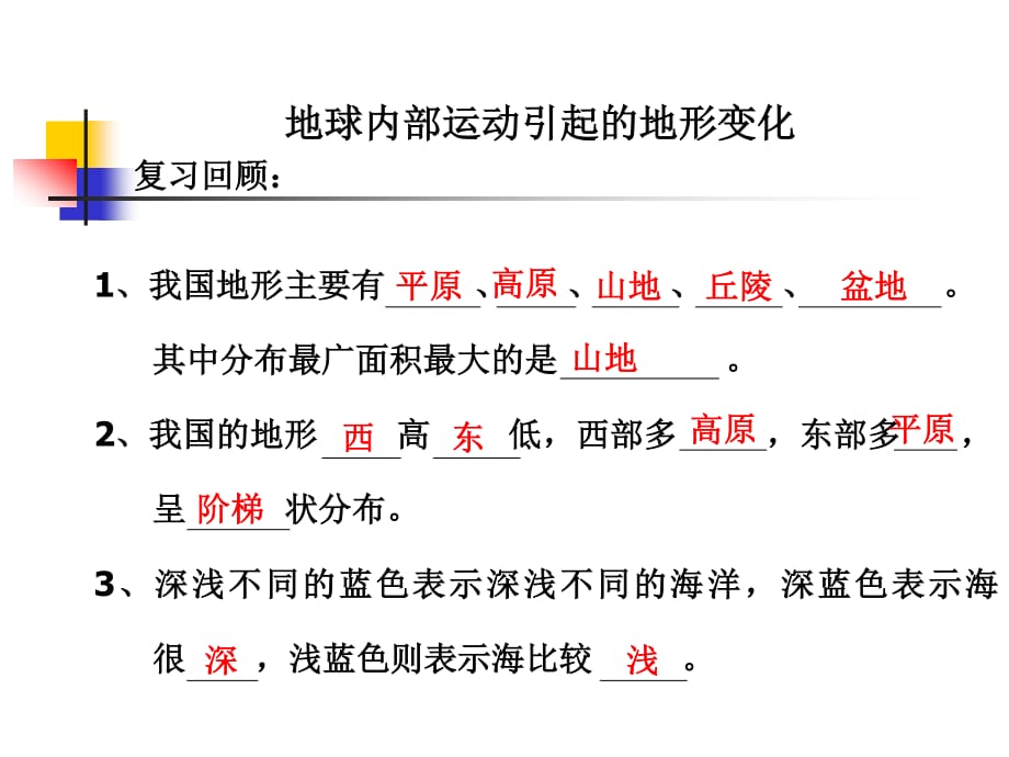 教科版科學(xué)五上3.2《地球內(nèi)部運(yùn)動(dòng)引起的地形變化》ppt課件4.ppt_第1頁