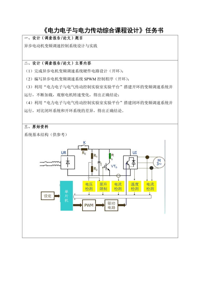 异步电动机变频调速控制系统设计与实践-电力电子综合课设.doc_第2页