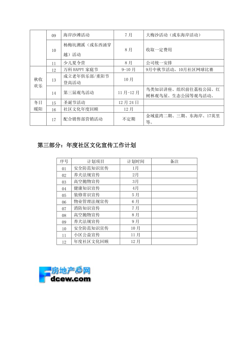 某物业管理处社区文化年度计划.doc_第2页