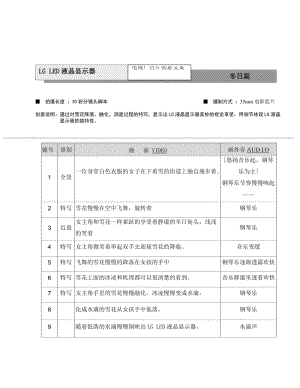 LG液晶顯示器電視廣告創(chuàng)意腳本.doc