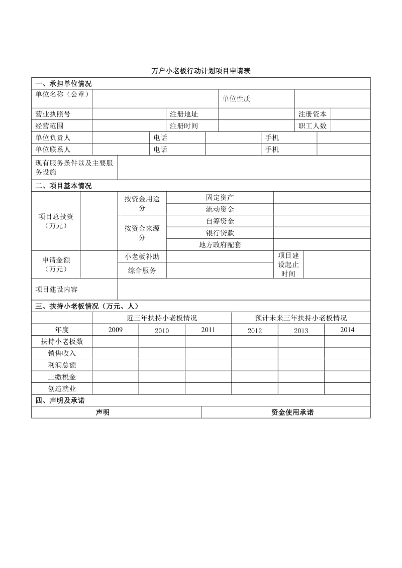 万户小老板行动计划项目申请表.doc_第2页