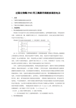 過(guò)氧化物酶(POD)同工酶聚丙烯酰胺凝膠電泳.doc