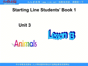 人教新起點英語一上《Unit 3 Animals》(lesson 13)ppt課件 .ppt