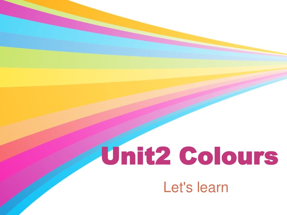 人教PEP版英語三上《Unit 2 Colours》ppt課件.ppt_第1頁