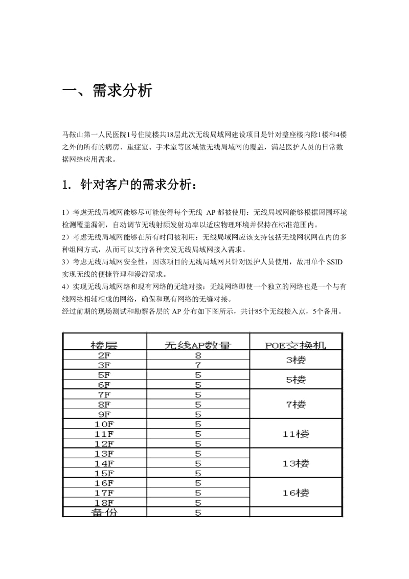 马鞍山人民医院无线网络工程实施方案.doc_第3页