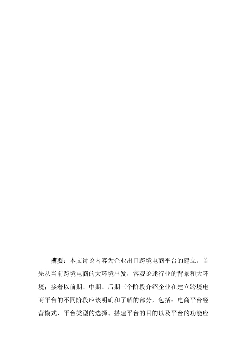 跨境电子商务运营商业计划书.doc_第3页