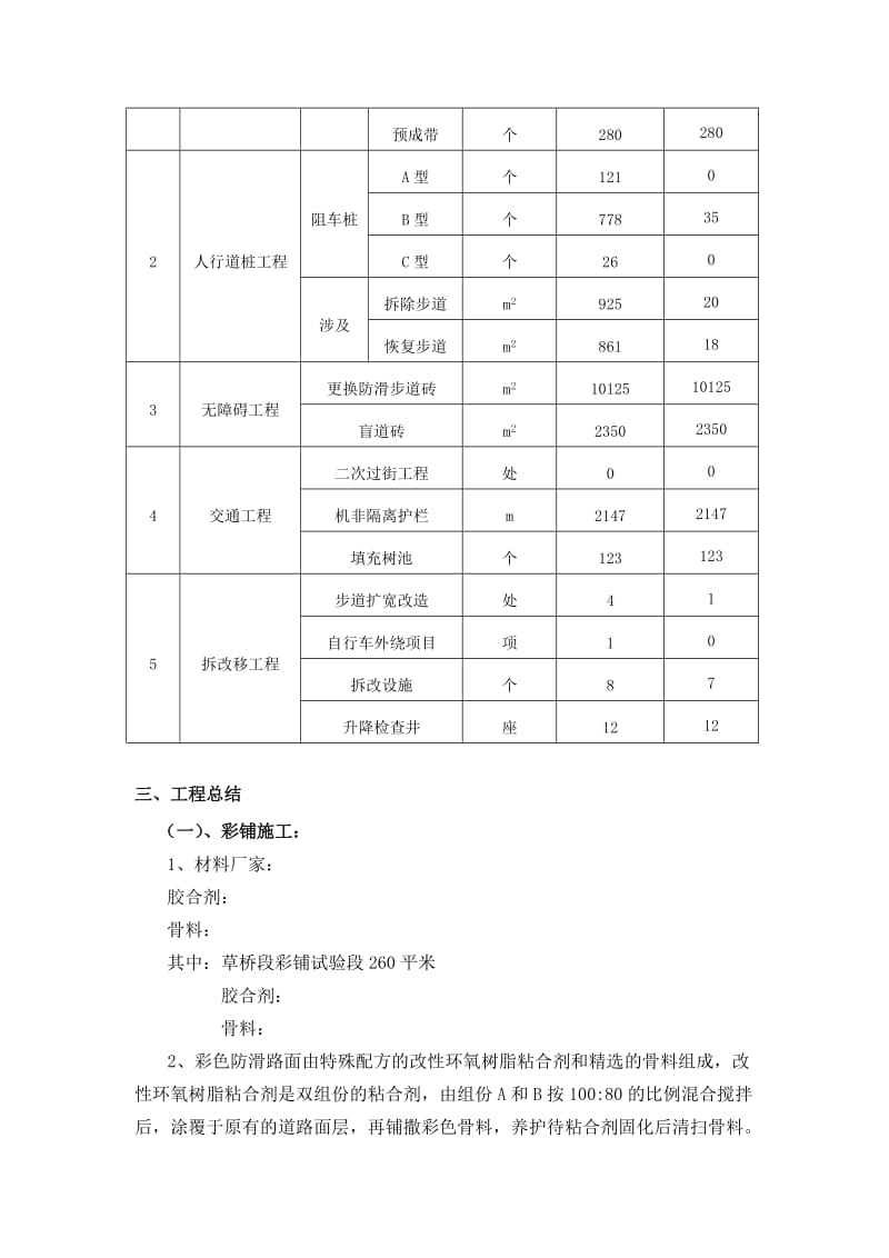 缓解交通拥堵行动计划三环辅路步行自行车系统整治工程工程总结.docx_第3页