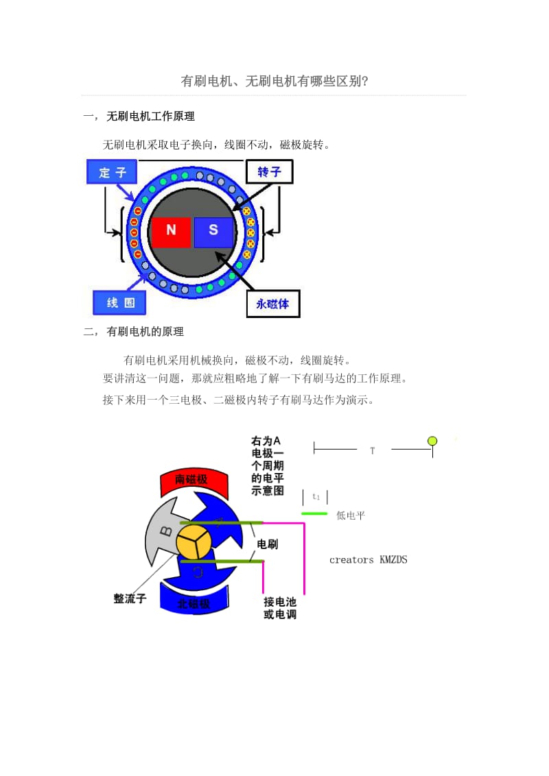 有刷电机与无刷电机的区别.doc_第1页