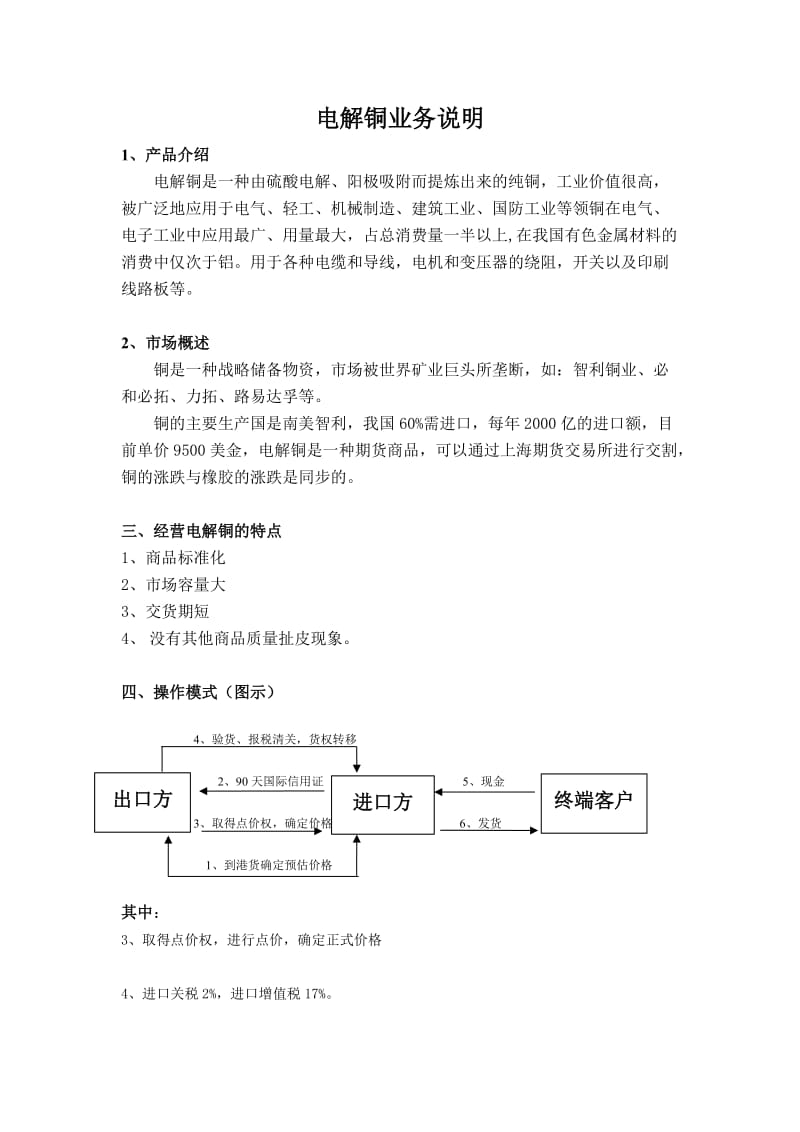 《电解铜业务说明》word版.doc_第1页