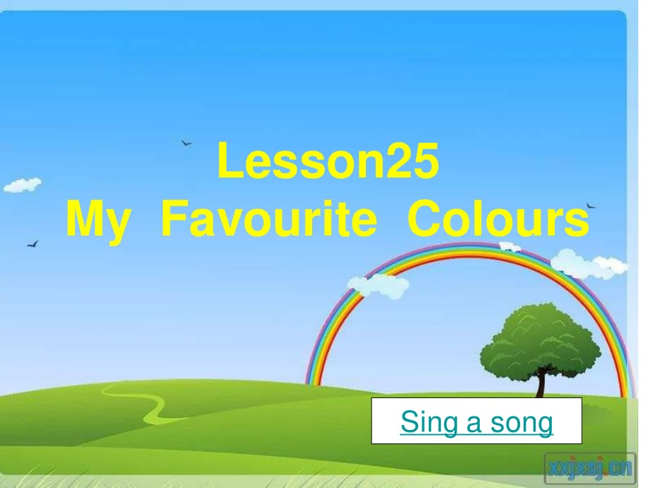 冀教版英語四下《Lesson25 My Favourite Colours》PPT課件.ppt_第1頁