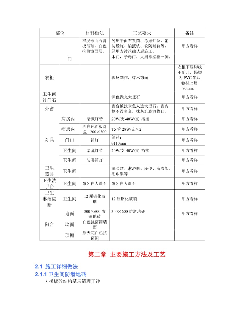 病房装饰样板间施工方案.doc_第3页