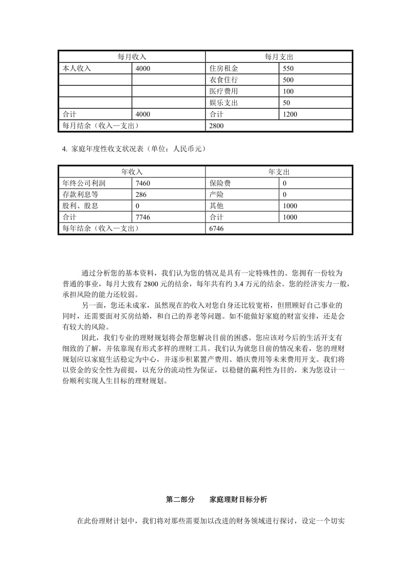 理财规划大赛优秀作品范例(二).doc_第3页