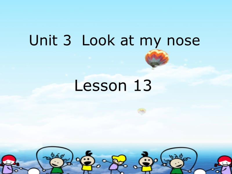 人教版（精通）英語三上《Unit 3 Look at my nose》ppt課件3.ppt_第1頁