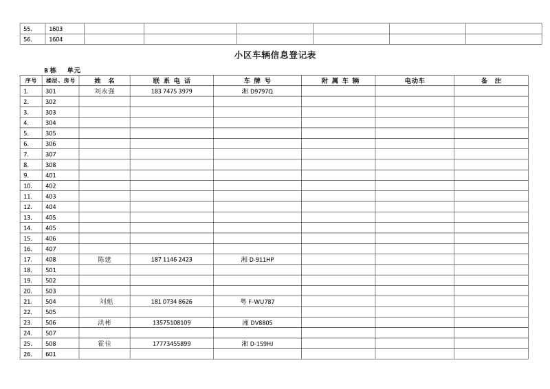 小区车辆信息登记表.doc_第3页