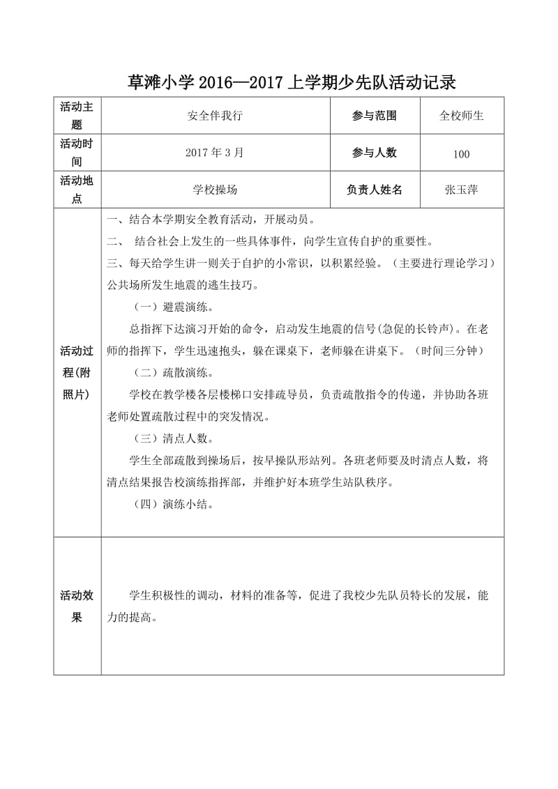 小学少先队活动记录.doc_第1页