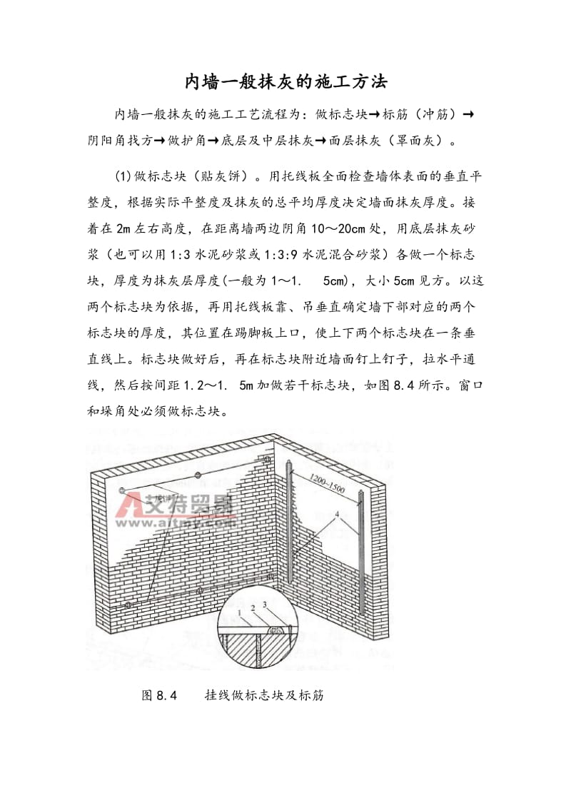 内墙一般抹灰的施工方法.doc_第1页