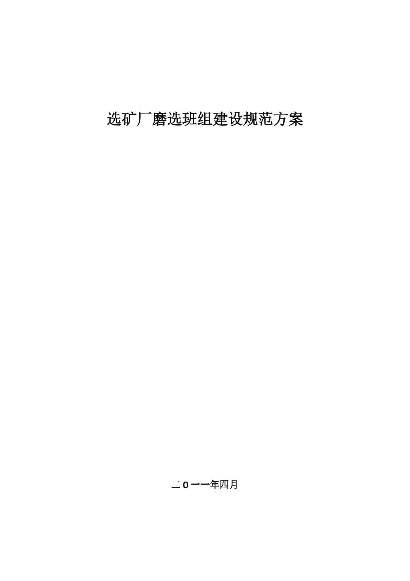 选矿磨选班组建设初步方案原版.docx_第1页