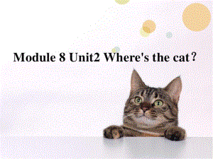 外研版（三起）三上Module 8《Unit 2 Where’s the cat》ppt課件1.ppt