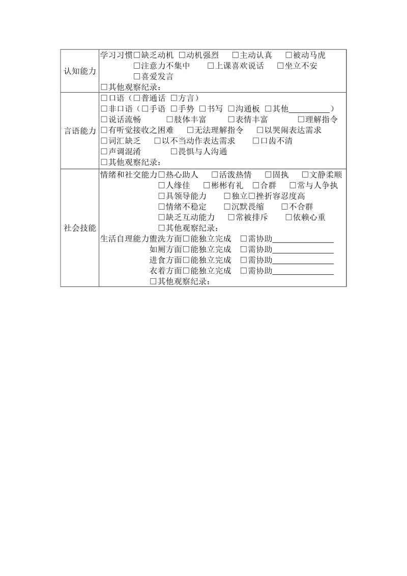 特殊儿童IEP表格.doc_第3页