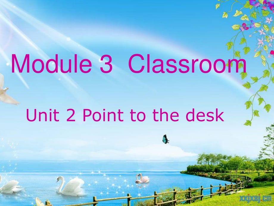 外研版（三起）三上Module 3《Unit 2 Point to the desk》ppt课件3.ppt_第1页