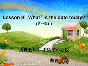 陜旅版英語五上《Lesson 9 Whats the date today》課件2.ppt