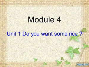 外研版（三起）四上Module 4《Unit 1 Do you want some rice》ppt課件2.ppt