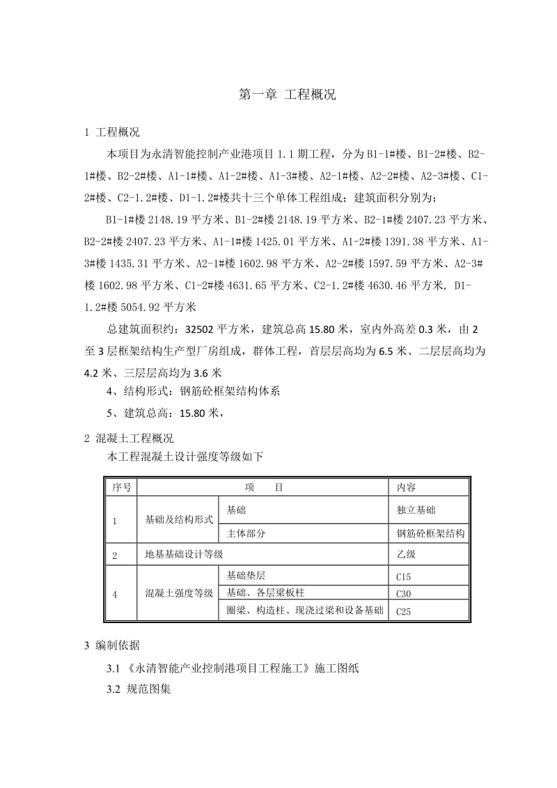 永清智能控制产业港项目工程砼施工方案.docx_第2页