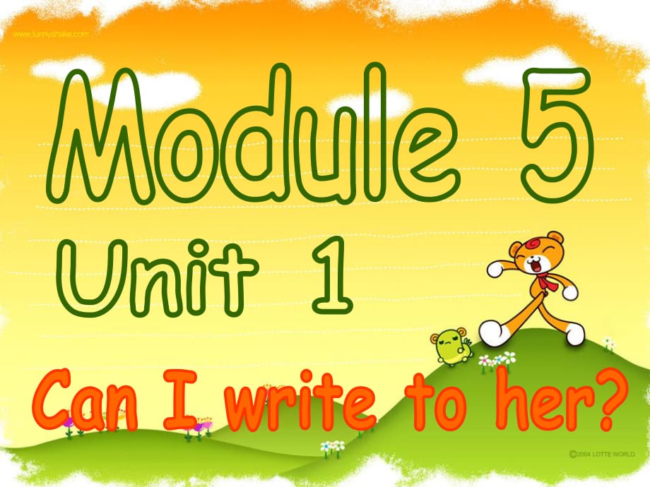 外研版（一起）六上Module 5《Unit 1 Unit 1 Can I write to her》ppt課件1.ppt_第1頁