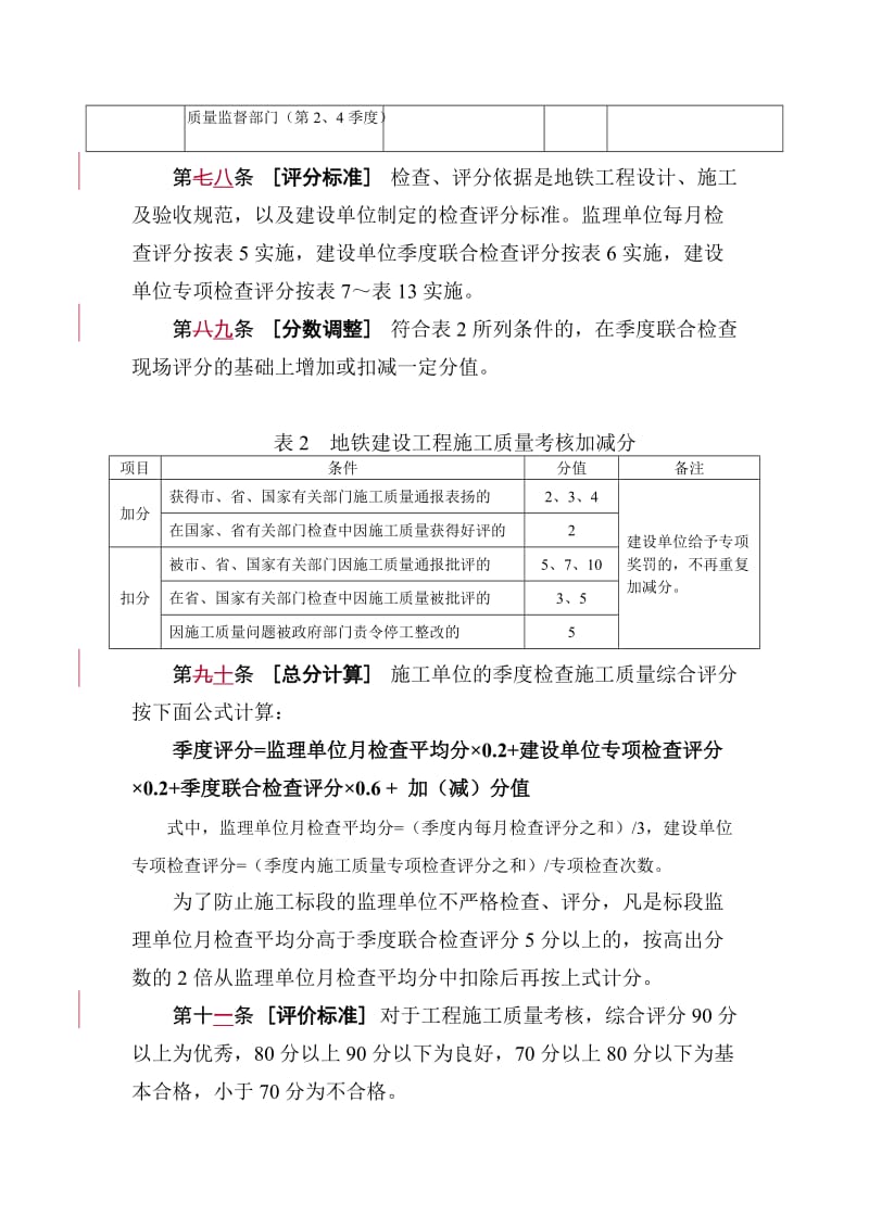 城市轨道交通建设施工单位质量考核与奖罚办法.doc_第3页