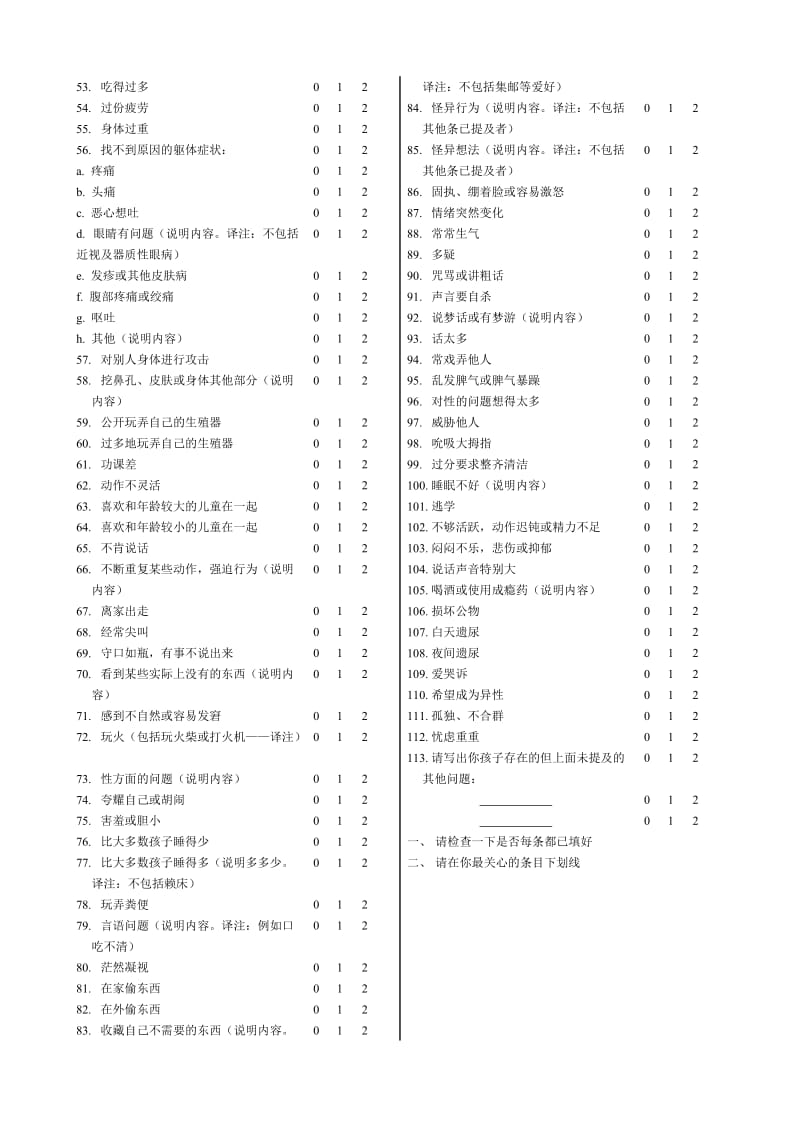 儿童行为量表(CBCL).doc_第3页