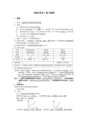 人教版初二物理物態(tài)變化知識(shí)點(diǎn)總結(jié).doc