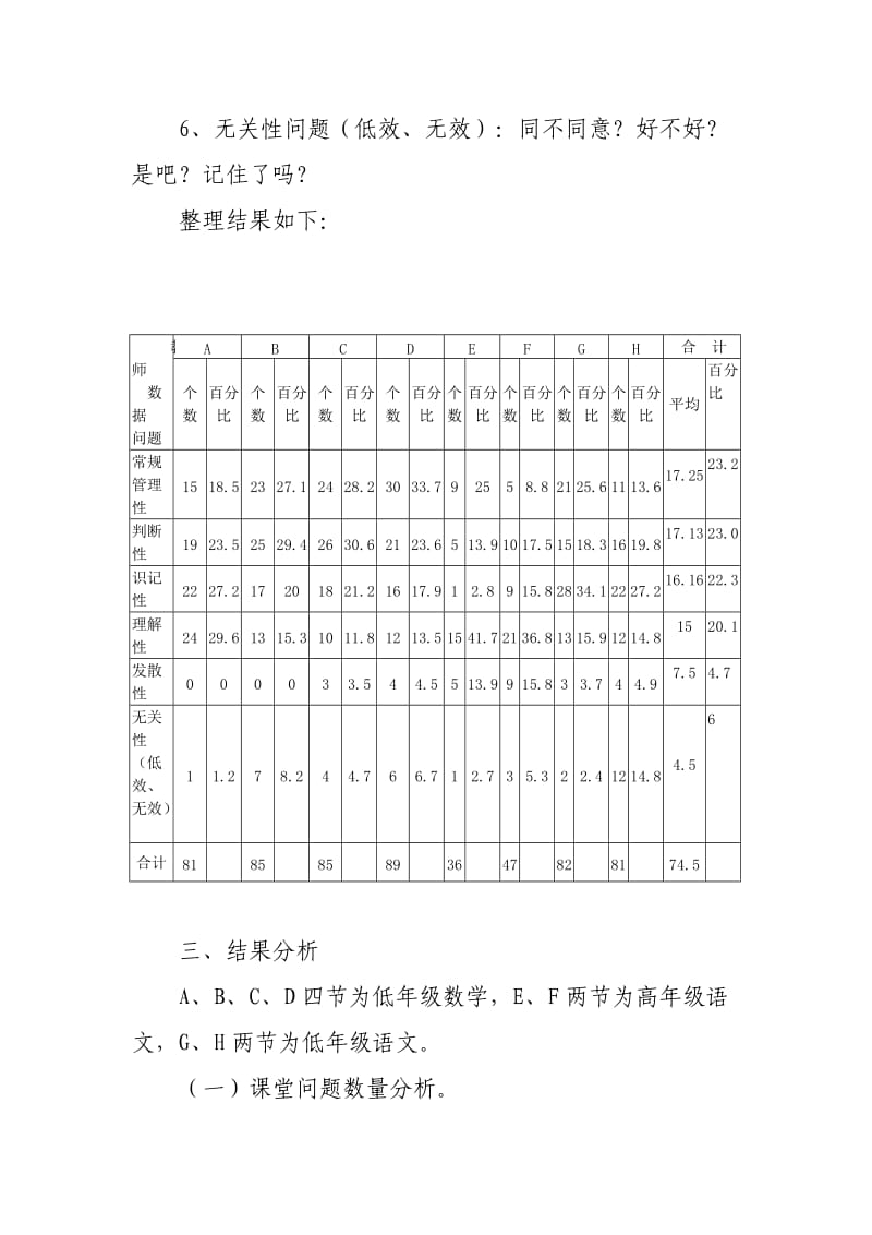 “教师提问的有效性”课堂观察报告.doc_第3页