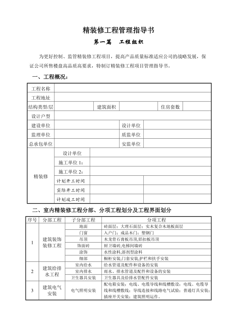 房地产工程项目精装修工程管理指导书.doc_第1页