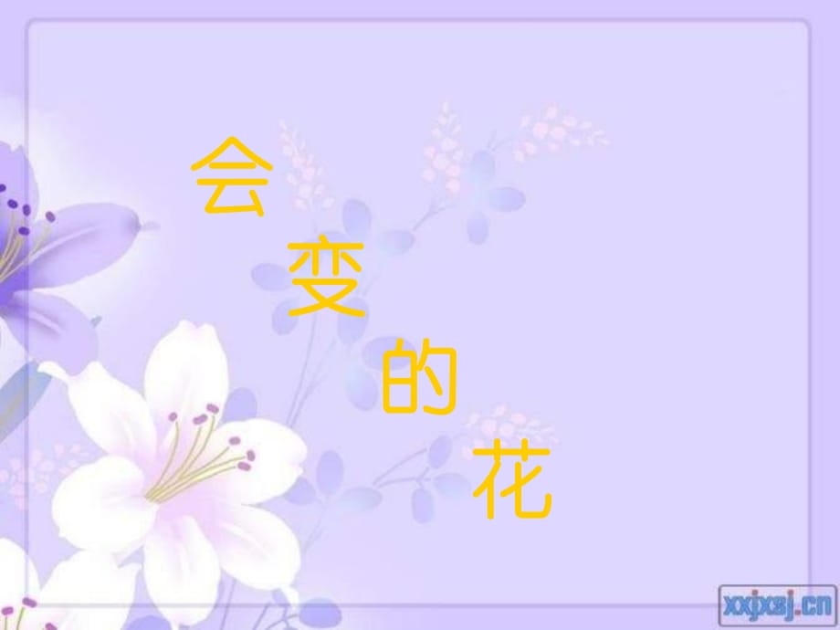 蘇少版美術(shù)二下《會(huì)變的花》PPT課件.ppt_第1頁(yè)