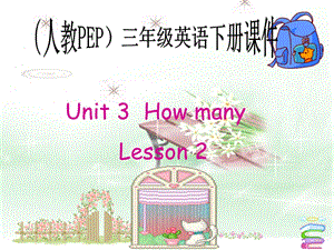 人教PEP版英語三下《Unit 3 How Many？ Lesson 2(1)PPT課件.ppt