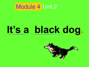 外研版（三起）三上Module 4《Unit 2 It’s a black dog》ppt課件1.ppt