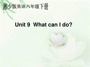 湘少版六下《Unit 9 What can I do》ppt課件.ppt