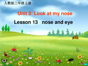 人教版（精通）英語三上《Unit 3 Look at my nose》ppt課件5.ppt