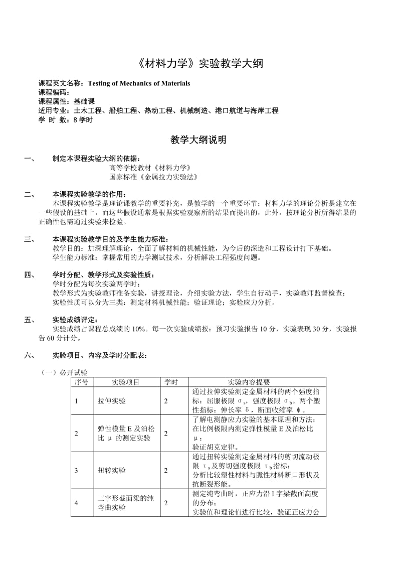 建筑材料实验教学大纲.doc_第3页