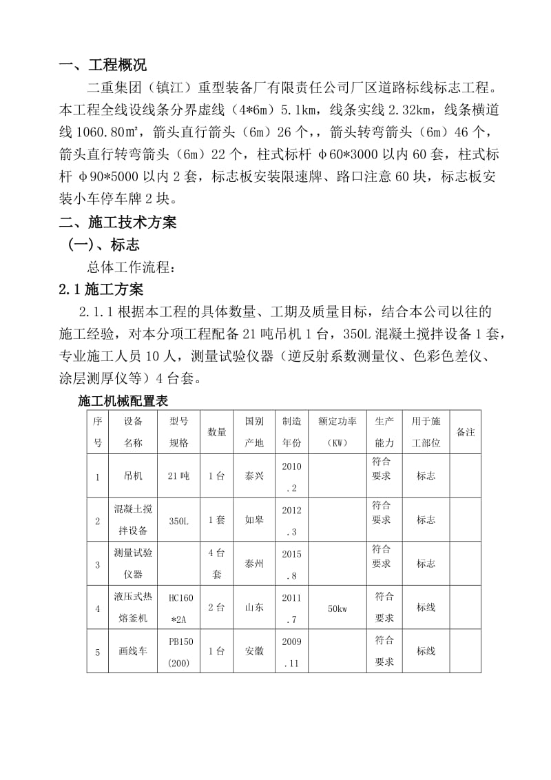 标志、标线施工方案.doc_第1页