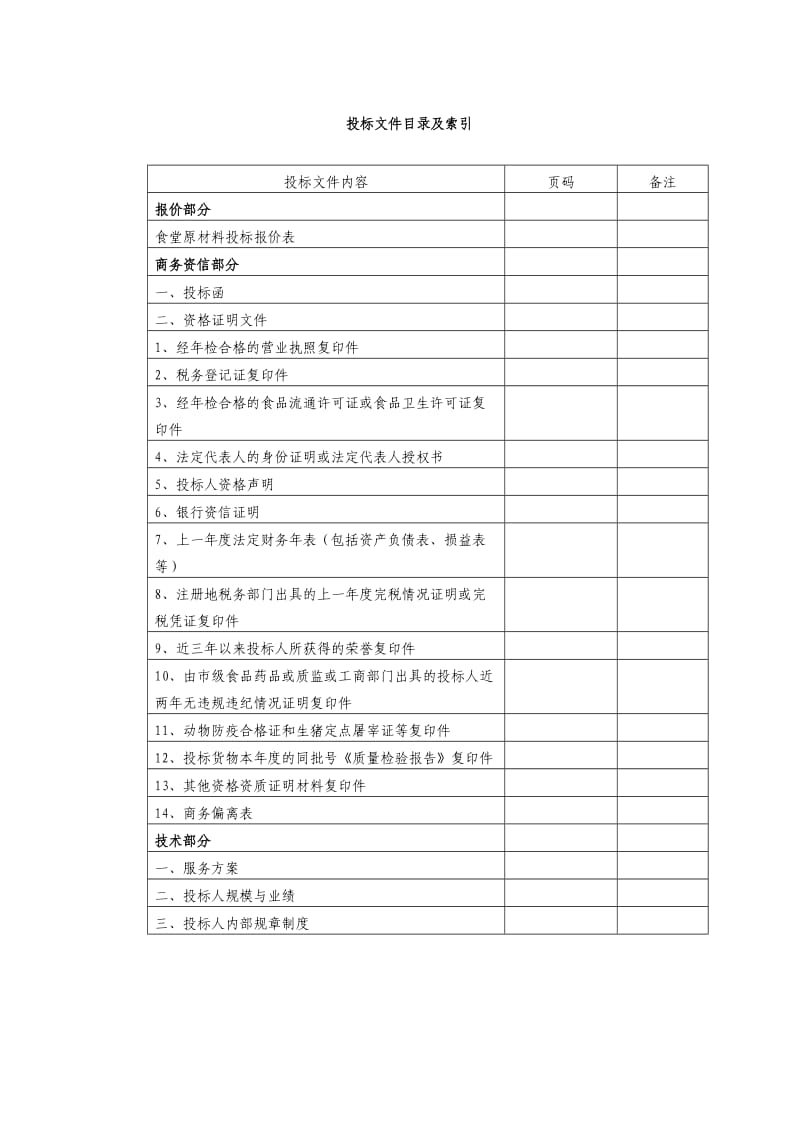 肉类供应投标书.doc_第2页