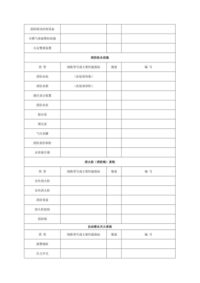 维保项目消防设施基本信息表.doc_第2页