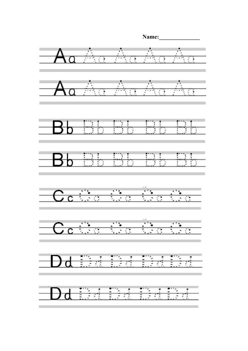 英语26个字母A-Z书写练习.doc_第1页