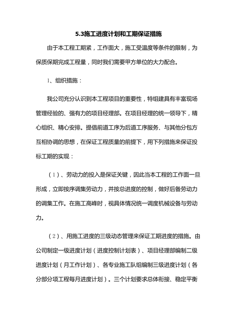 进度计划及保证措施.doc_第1页